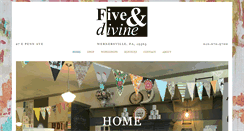 Desktop Screenshot of fiveanddivine.com